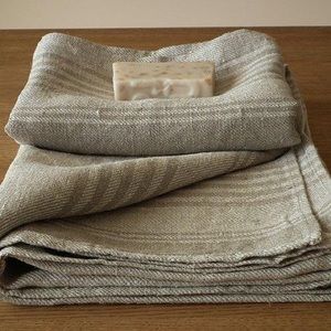 Striped Huckaback 4PC Bath Towel Set